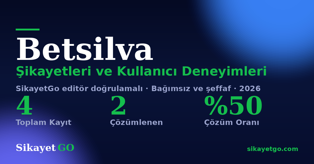 Betsilva şikayet sayfası kart görseli