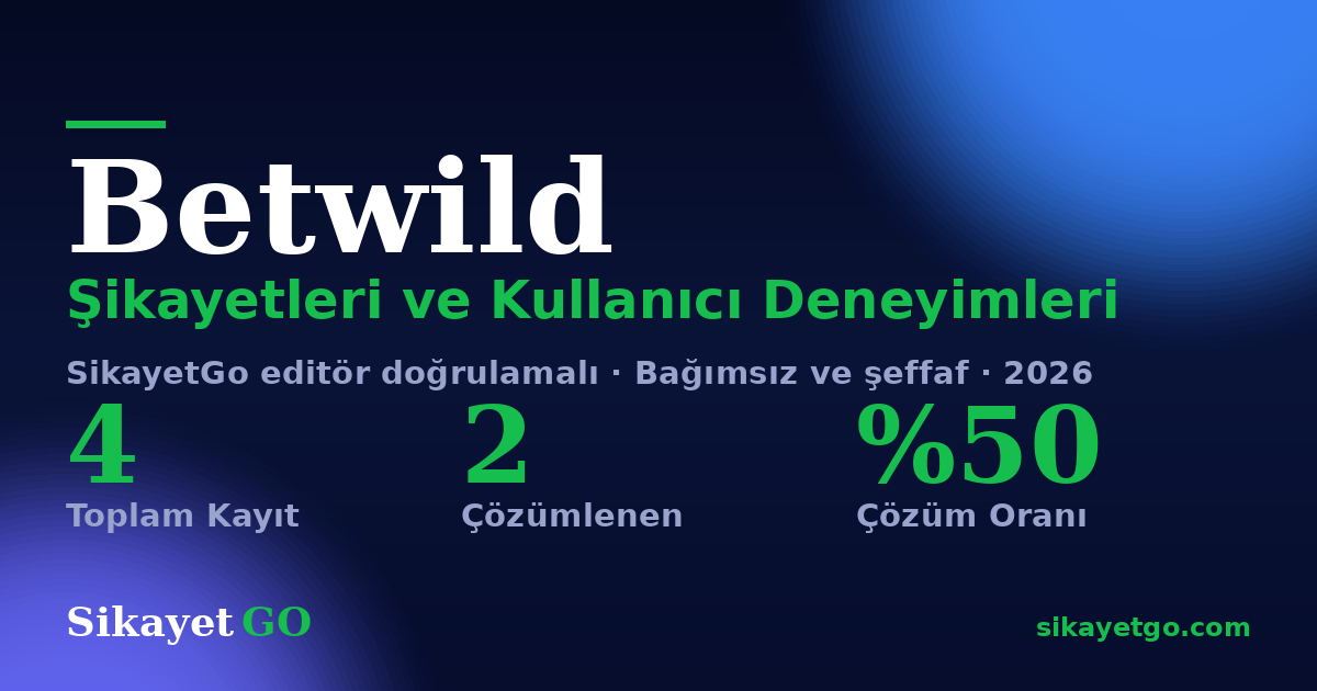 Betwild şikayet sayfası kart görseli