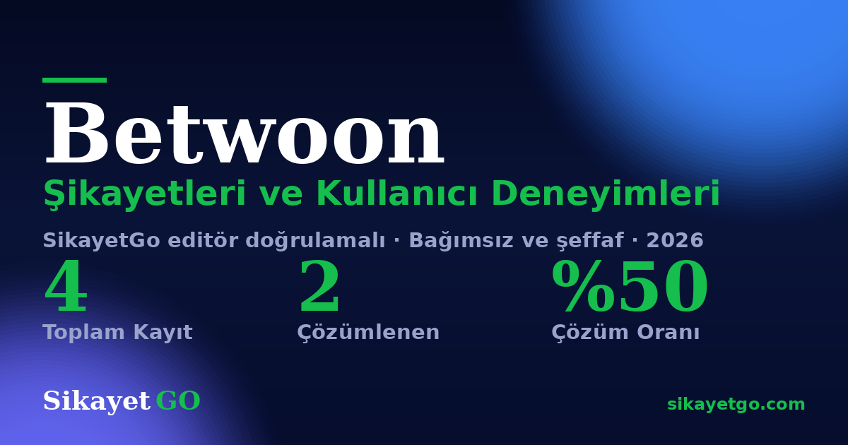 Betwoon şikayet sayfası kart görseli