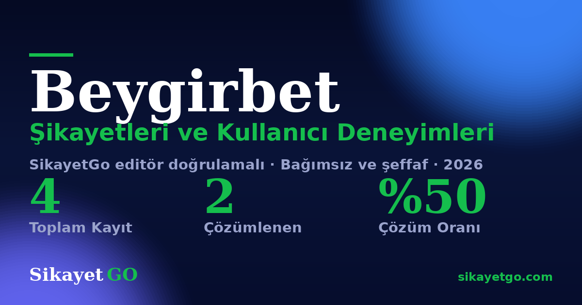 Beygirbet şikayet sayfası kart görseli