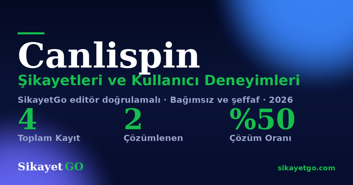 Canlispin şikayet sayfası kart görseli