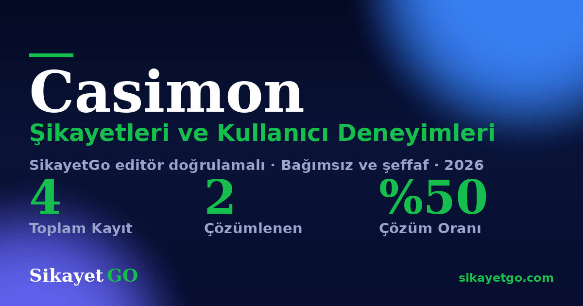 Casimon şikayet sayfası kart görseli