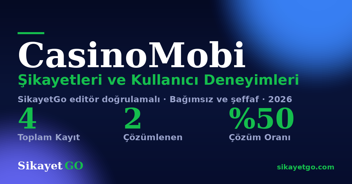 CasinoMobi şikayet sayfası kart görseli