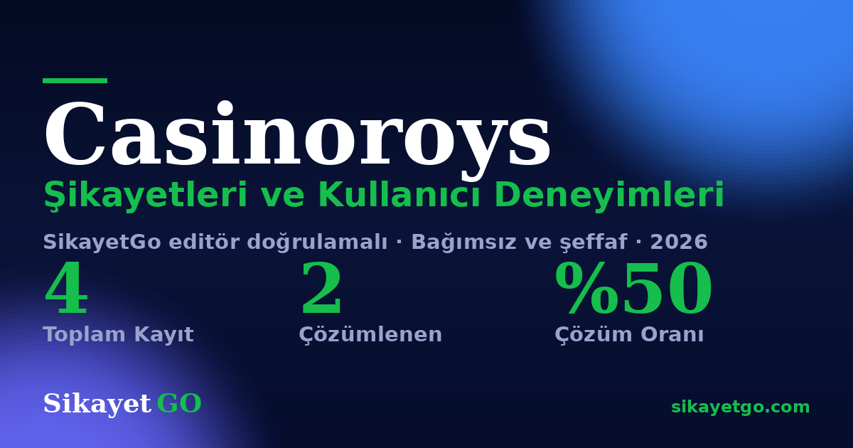 Casinoroys şikayet sayfası kart görseli