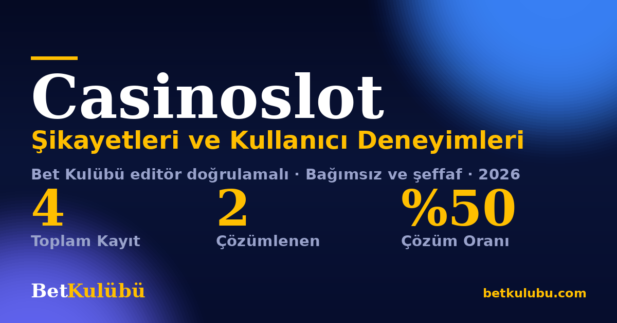 Casinoslot şikayet sayfası kart görseli