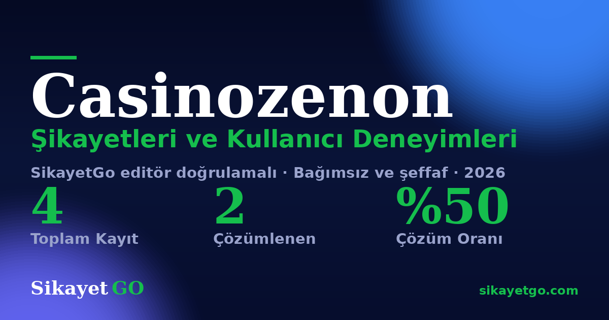 Casinozenon şikayet sayfası kart görseli