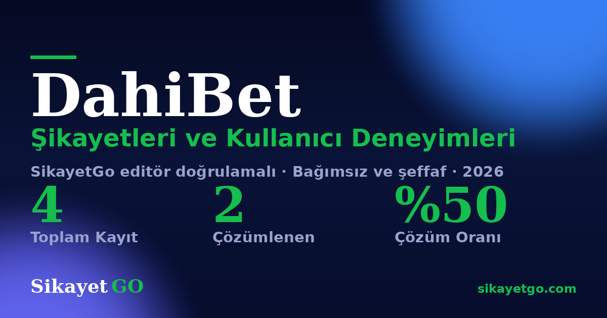 DahiBet şikayet sayfası kart görseli
