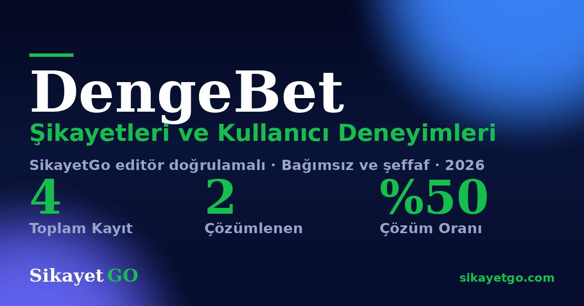 DengeBet şikayet sayfası kart görseli