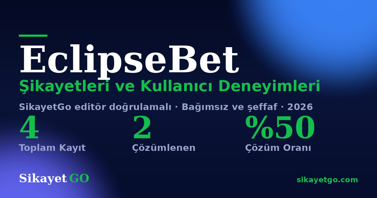 EclipseBet şikayet sayfası kart görseli
