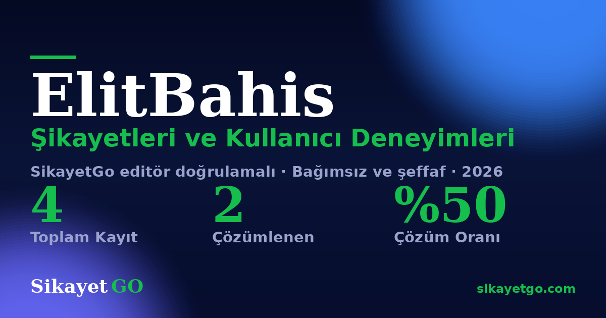 ElitBahis şikayet sayfası kart görseli