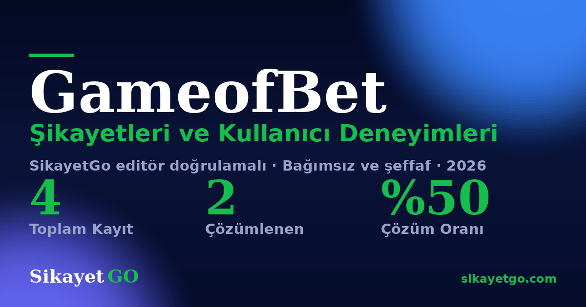 GameofBet şikayet sayfası kart görseli