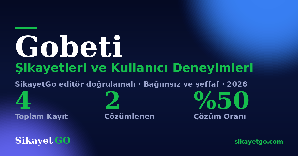 Gobeti şikayet sayfası kart görseli