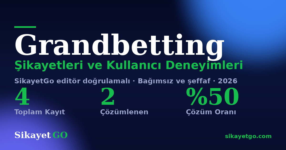 Grandbetting şikayet sayfası kart görseli