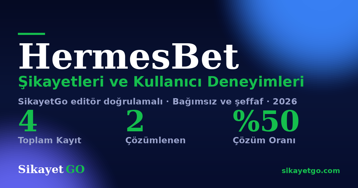 HermesBet şikayet sayfası kart görseli