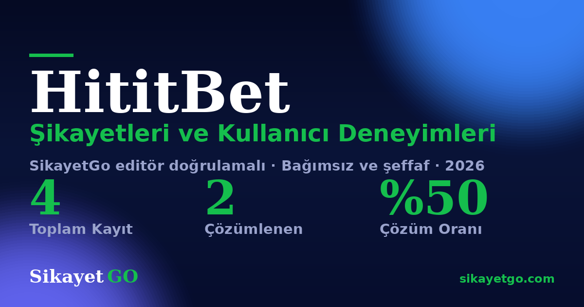 HititBet şikayet sayfası kart görseli