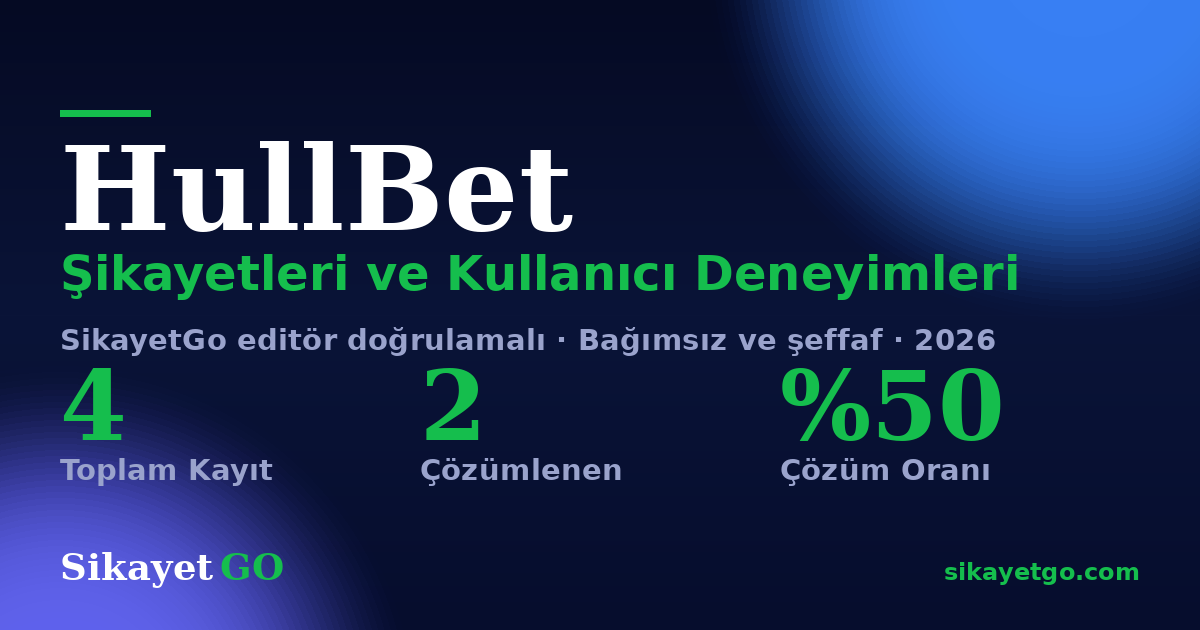 HullBet şikayet sayfası kart görseli