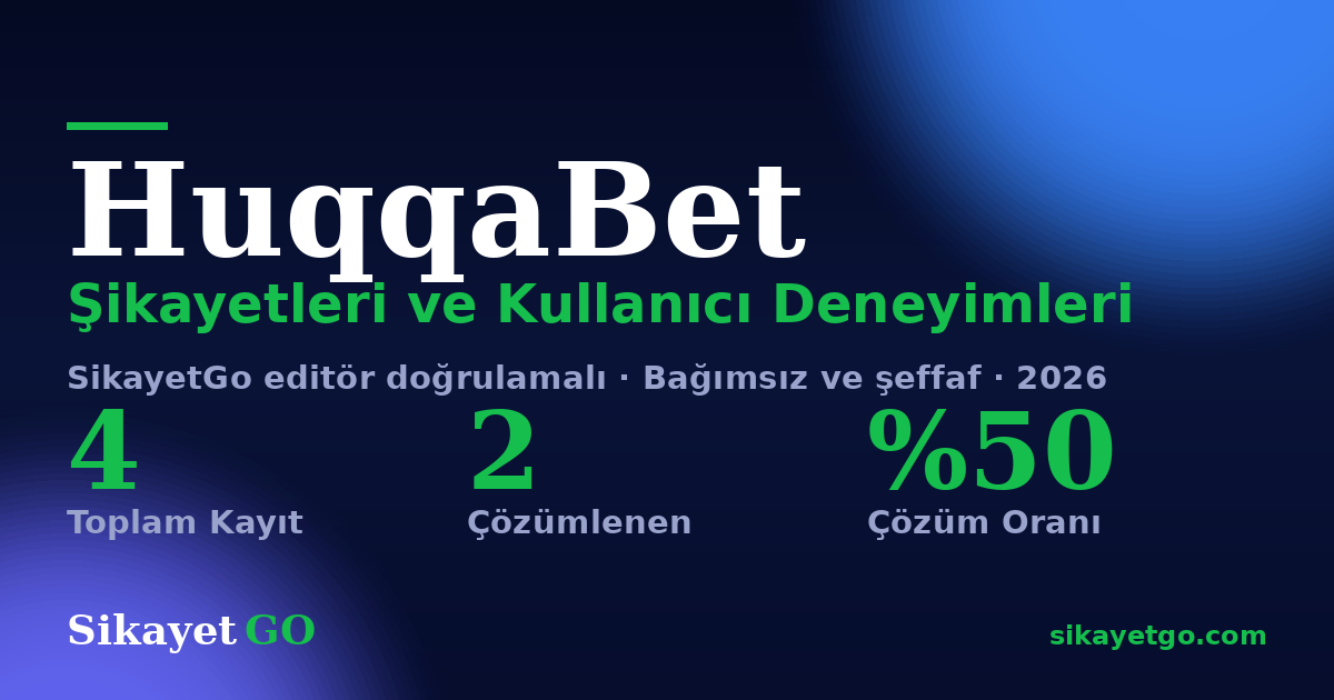 HuqqaBet şikayet sayfası kart görseli