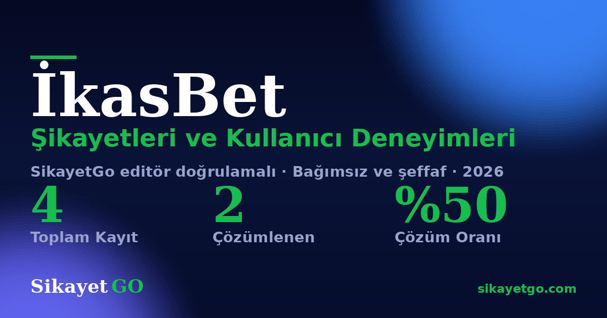 İkasBet şikayet sayfası kart görseli