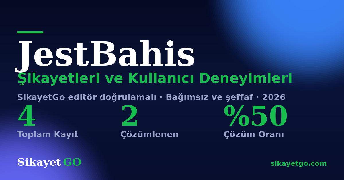 JestBahis şikayet sayfası kart görseli