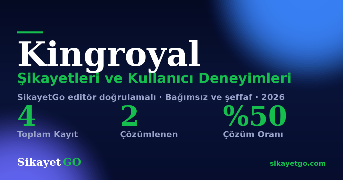 Kingroyal şikayet sayfası kart görseli