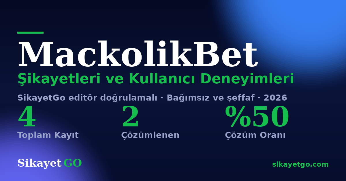 MackolikBet şikayet sayfası kart görseli