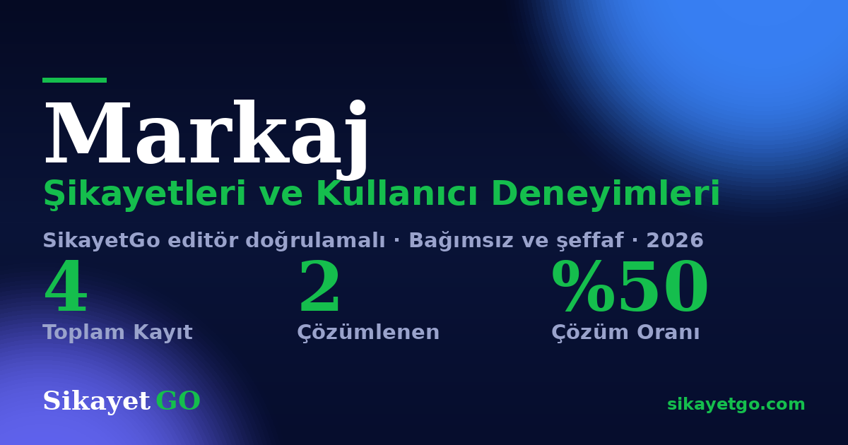Markaj şikayet sayfası kart görseli
