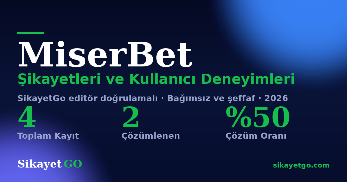 MiserBet şikayet sayfası kart görseli