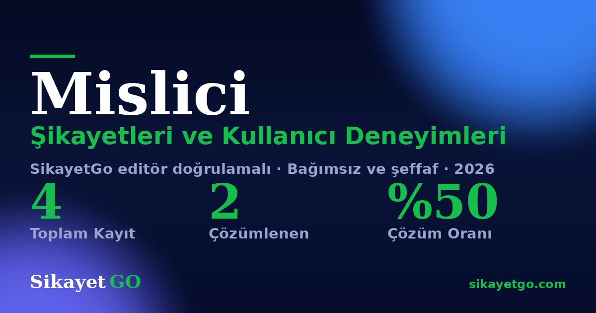 Mislici şikayet sayfası kart görseli