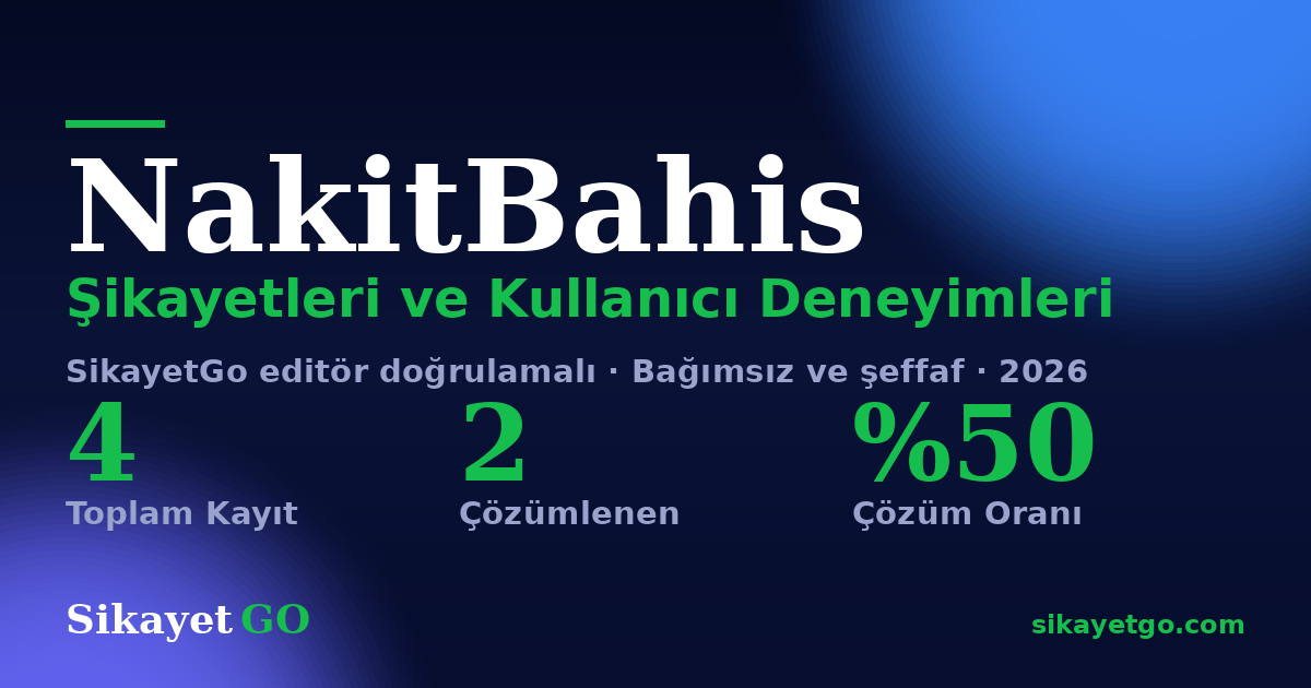NakitBahis şikayet sayfası kart görseli