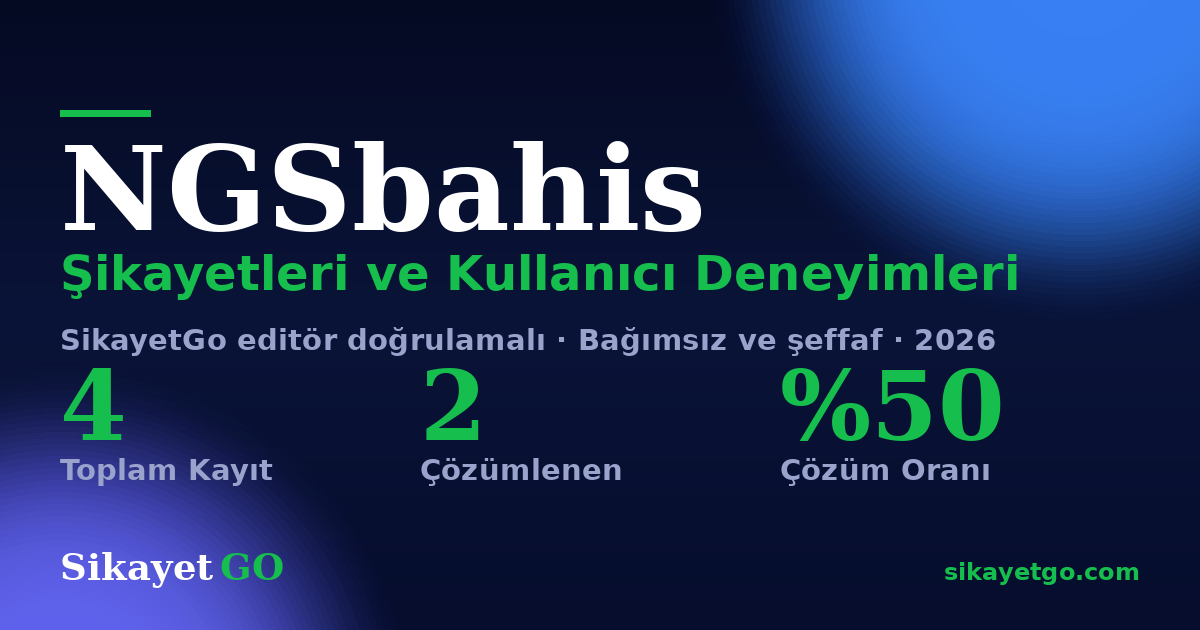 NGSbahis şikayet sayfası kart görseli