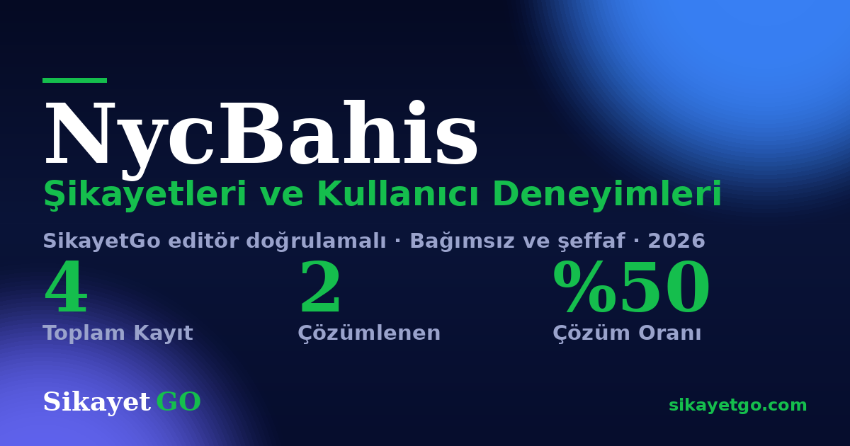 NycBahis şikayet sayfası kart görseli