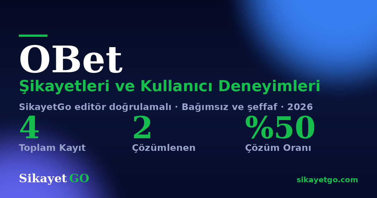 OBet şikayet sayfası kart görseli