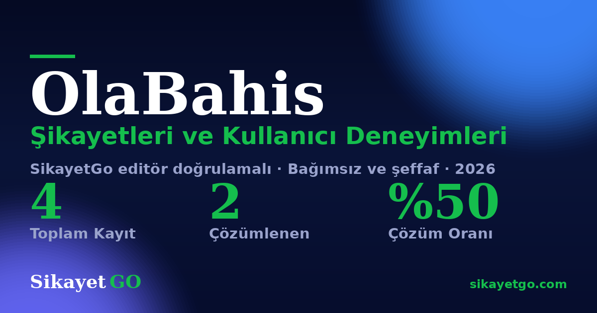 OlaBahis şikayet sayfası kart görseli