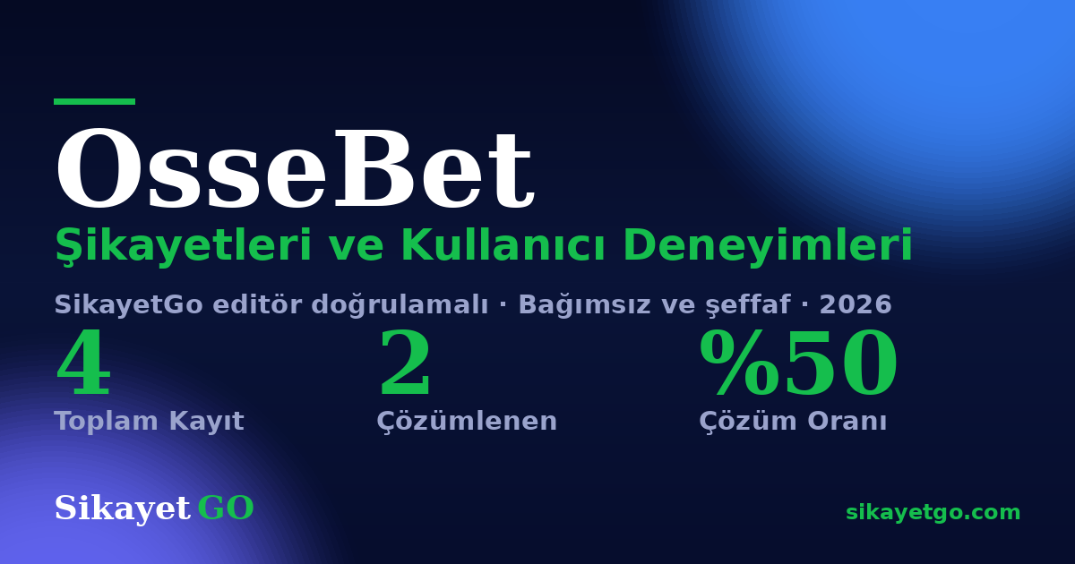OsseBet şikayet sayfası kart görseli