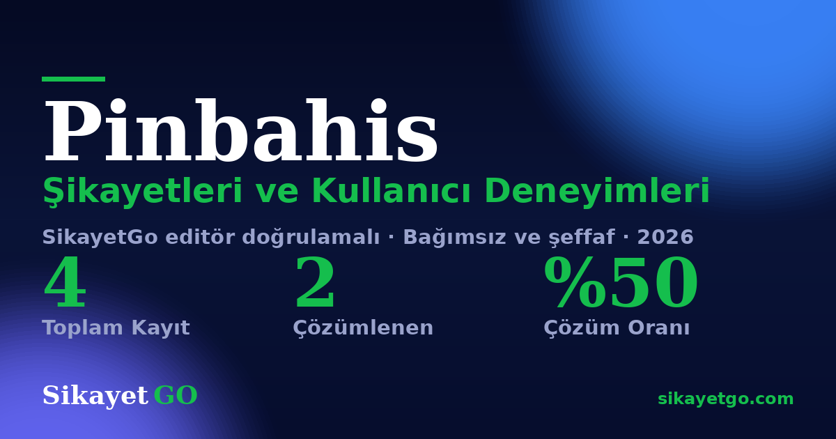 Pinbahis şikayet sayfası kart görseli