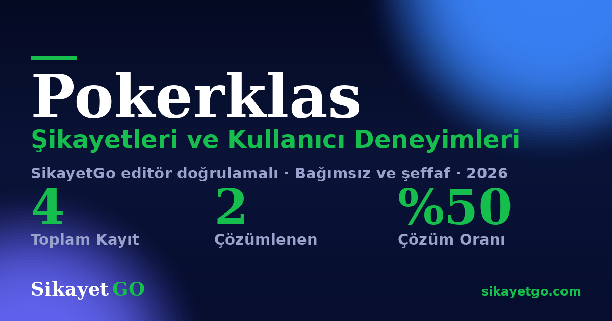 Pokerklas şikayet sayfası kart görseli