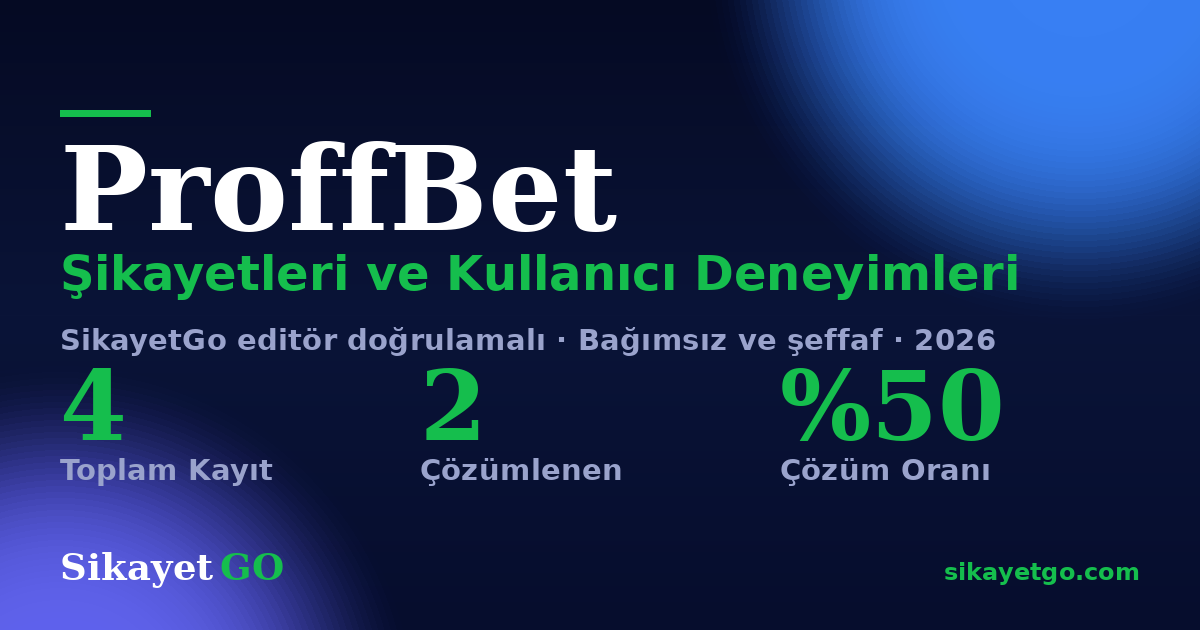 ProffBet şikayet sayfası kart görseli