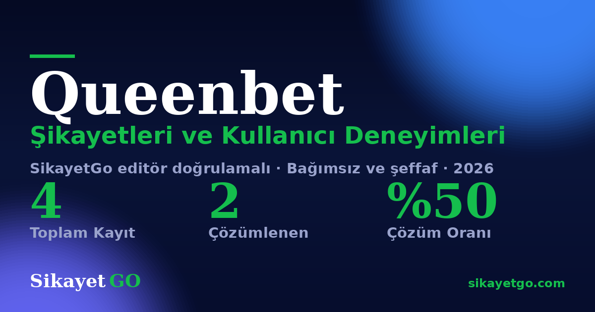 Queenbet şikayet sayfası kart görseli