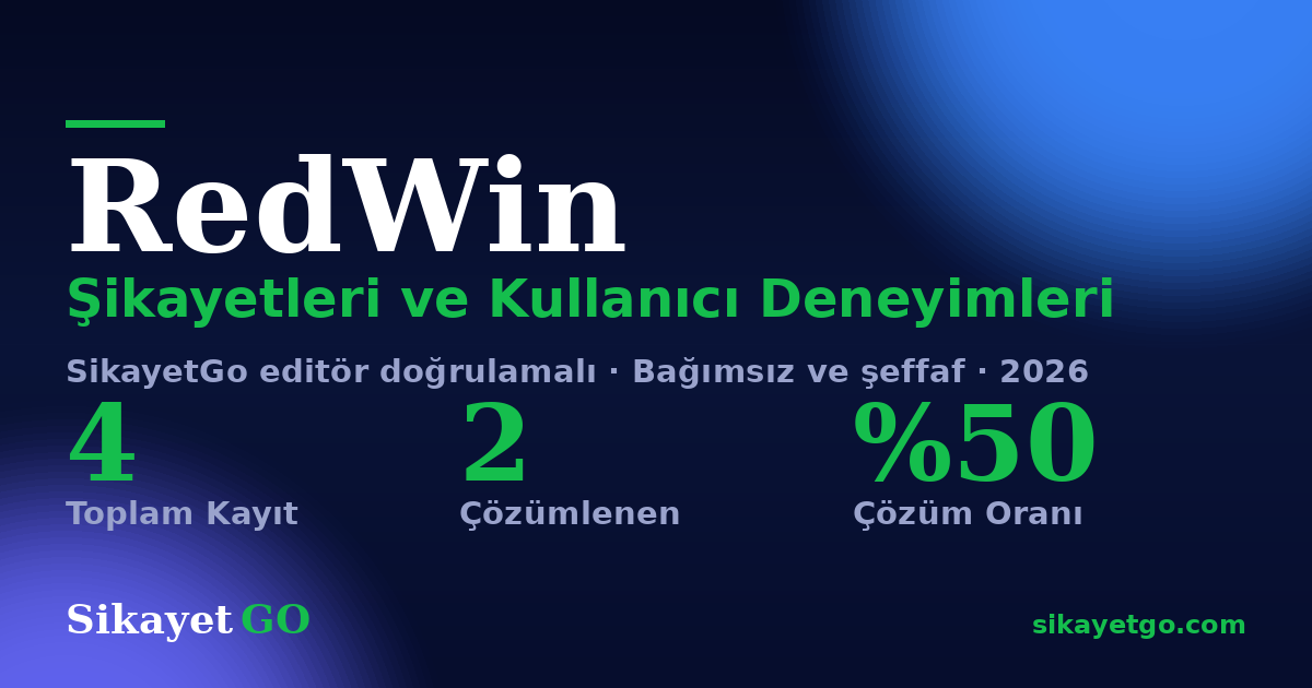 RedWin şikayet sayfası kart görseli