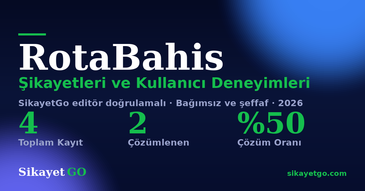 RotaBahis şikayet sayfası kart görseli