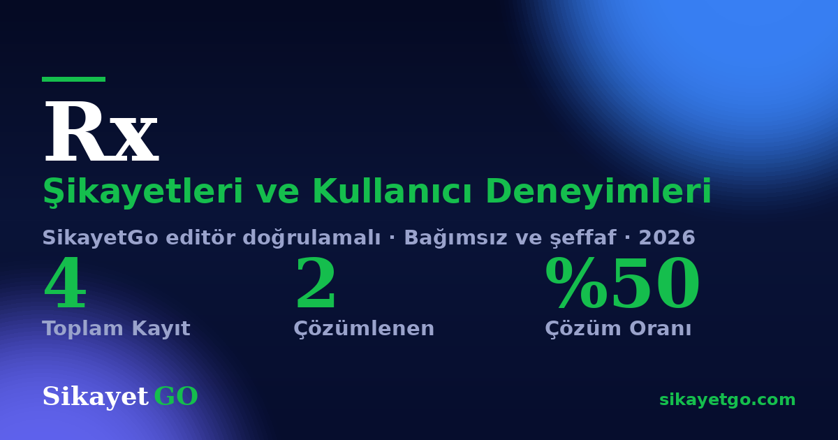 Rx şikayet sayfası kart görseli