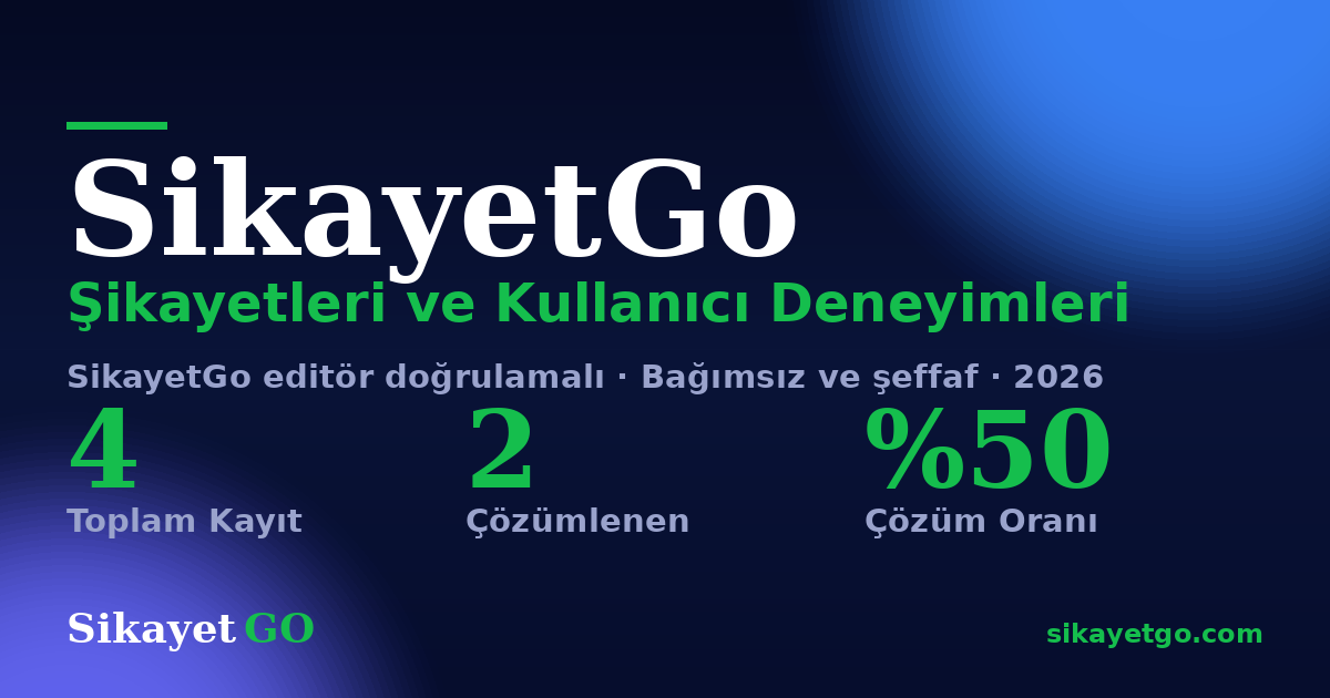 SikayetGo şikayet sayfası kart görseli
