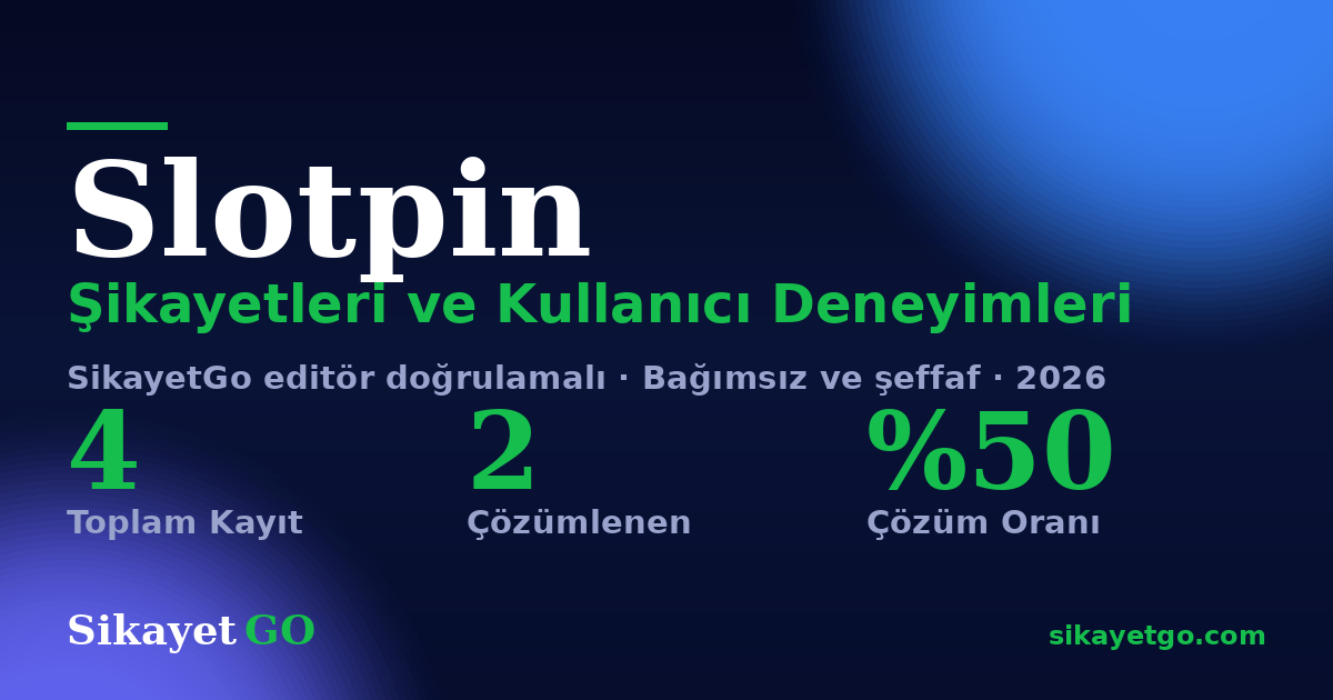 Slotpin şikayet sayfası kart görseli