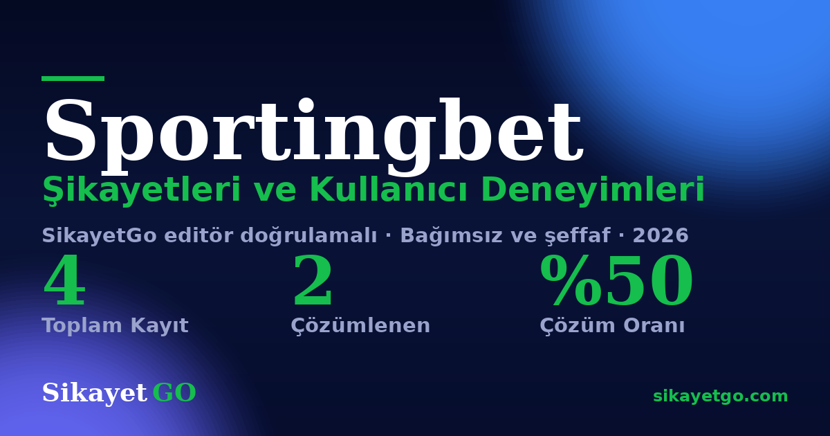 Sportingbet şikayet sayfası kart görseli