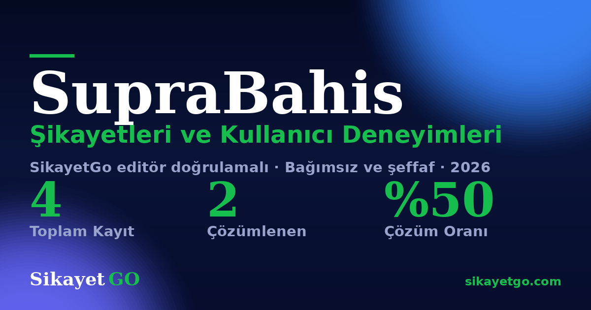 SupraBahis şikayet sayfası kart görseli
