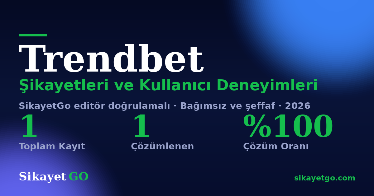 Trendbet şikayet sayfası kart görseli