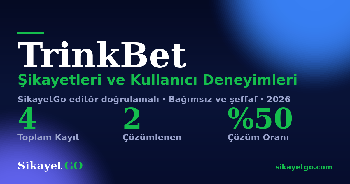 TrinkBet şikayet sayfası kart görseli