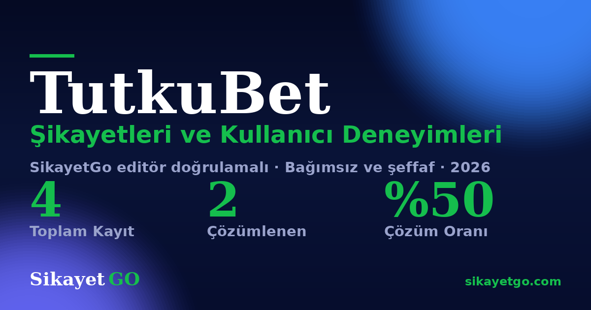 TutkuBet şikayet sayfası kart görseli