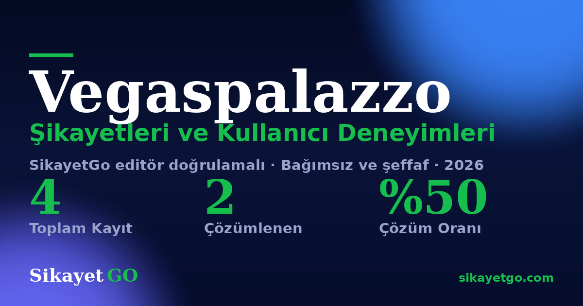 Vegaspalazzo şikayet sayfası kart görseli