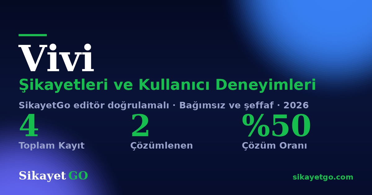Vivi şikayet sayfası kart görseli
